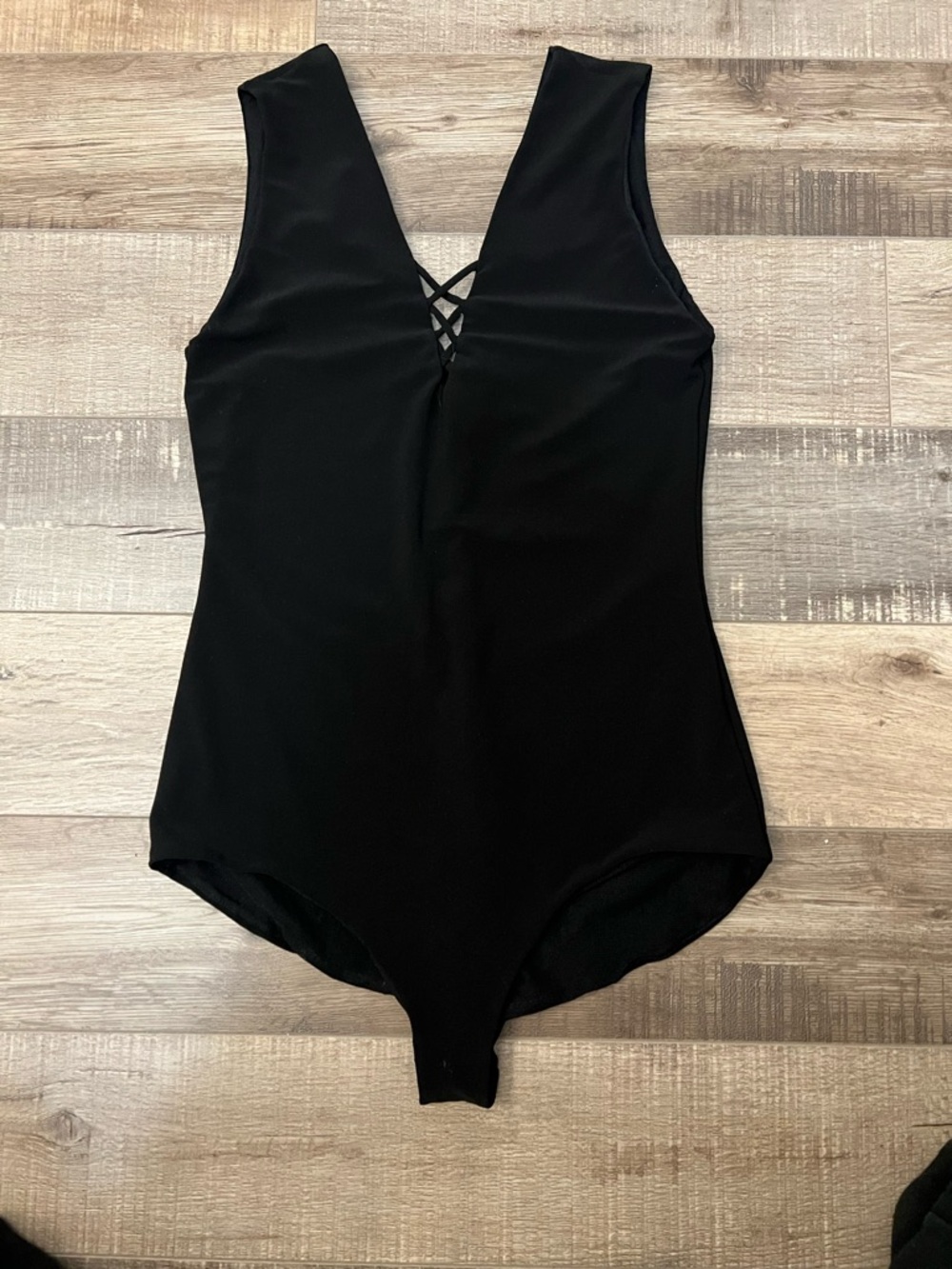 Alice + Olivia Black Stretch Knit Bodysuit with Snap Detail sz S EUC - Picture 5 of 6